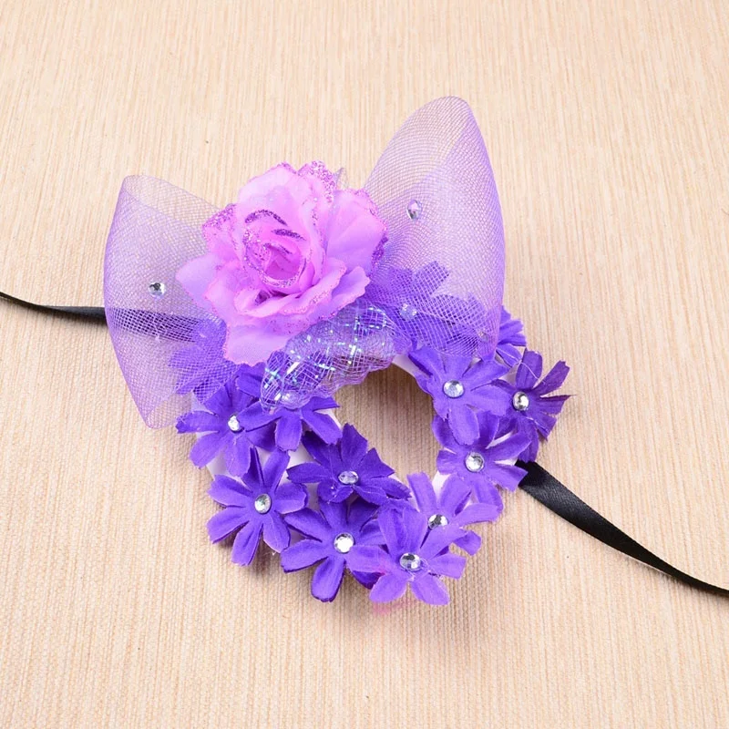 1 pcs Trendy Sexy Retro Elegant Purple Lace Flower Eye Mask Masquerade Ball Carnival Fancy Dress | Дом и сад
