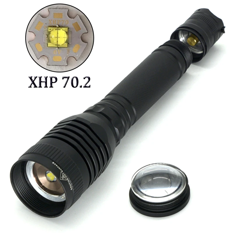Litwod Z20 CREE XLamp XHP70.2 32 Вт тактический светодиодный фонарик с чипом 18650 3200lm мощный зум