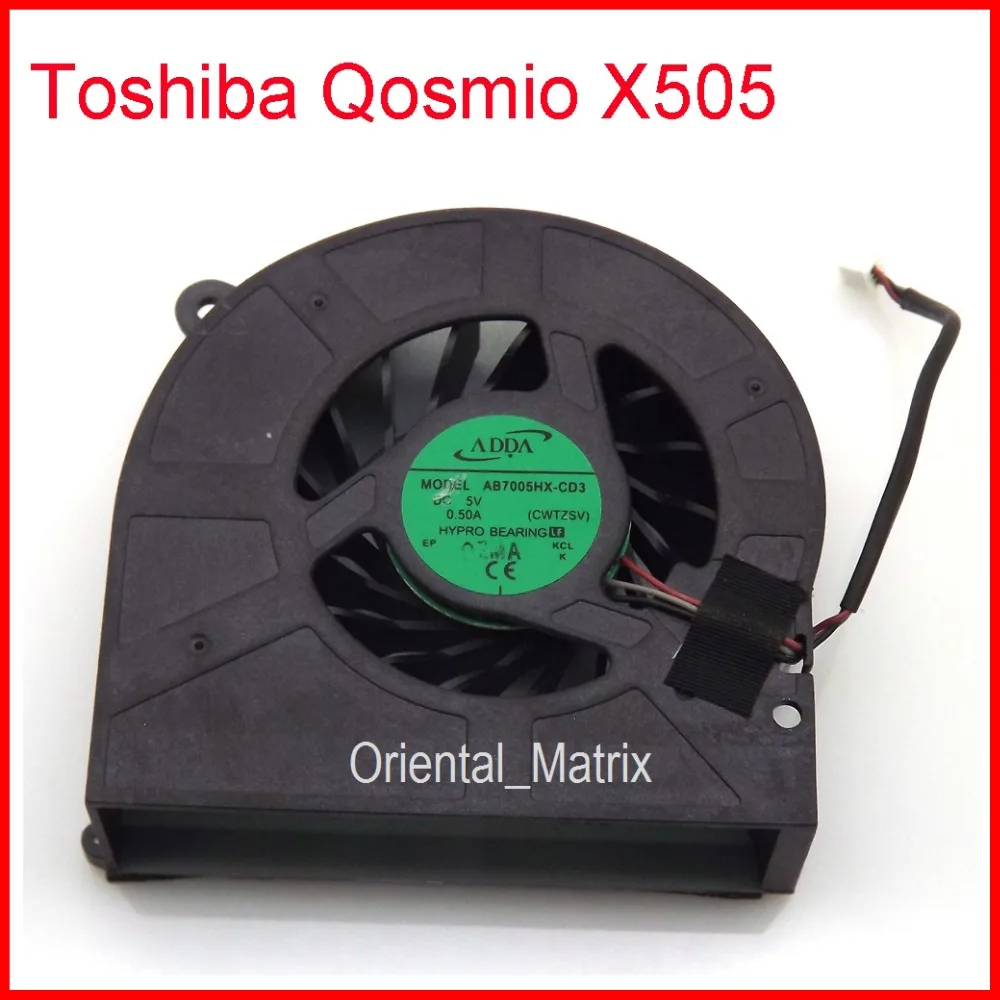 AB7005HX-CD3 DC5V 0.5A для Toshiba Qosmio X505 X505-Q870 процессор кулер вентилятор охлаждения