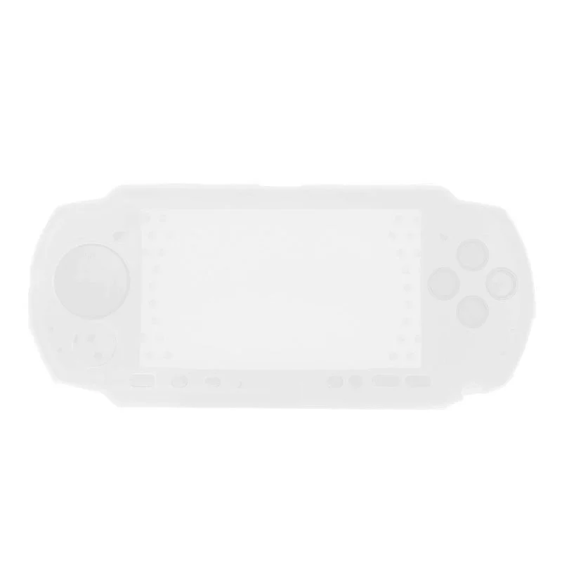 White XRHYY мягкий силиконовый корпус защитное покрытие чехол для sony psp 2000 3000 консоль - Цвет: White