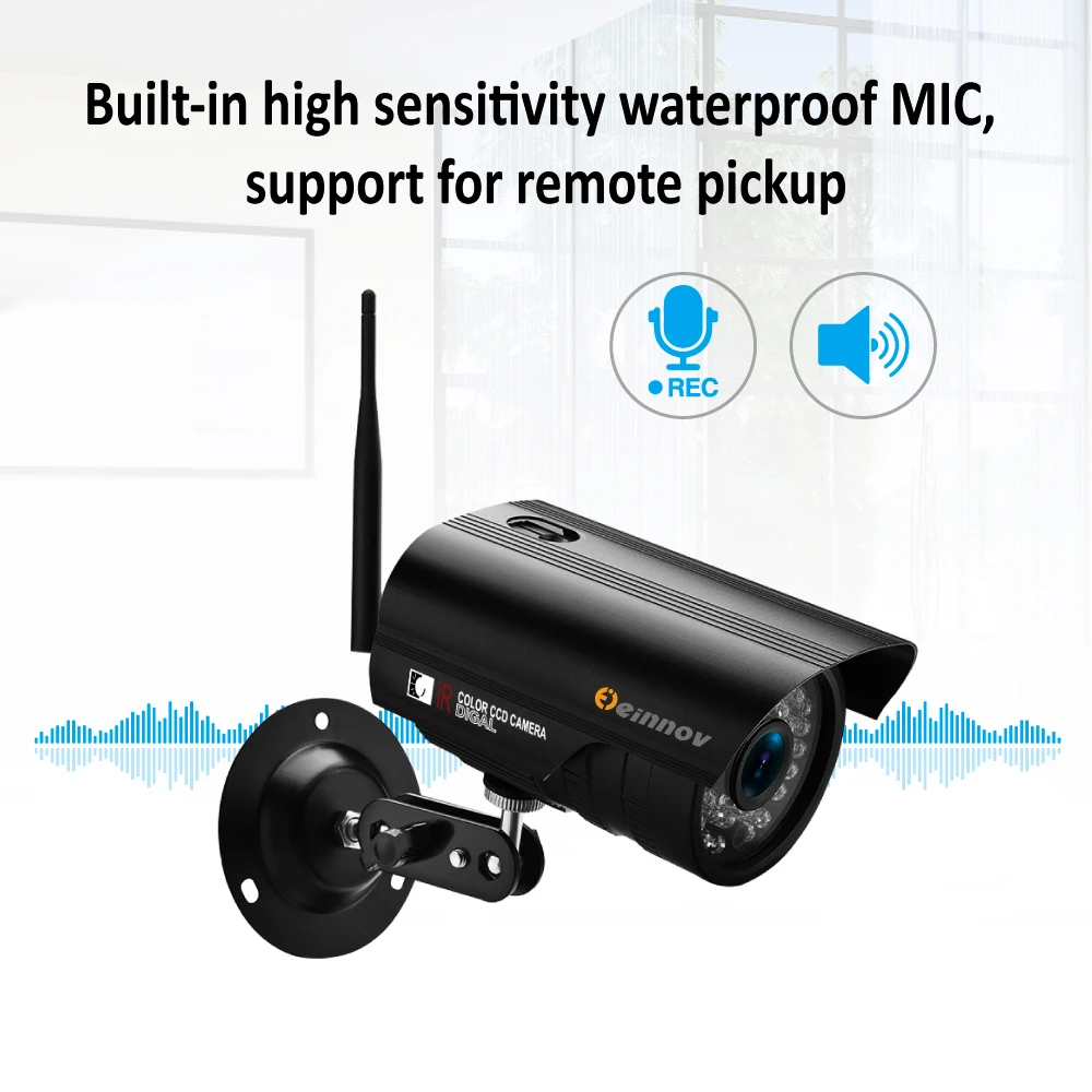 Einnov аудио запись Onvif 720P Wifi IP Camara 1080P беспроводная камера видеонаблюдения HD P2P CCTV с sd-картой 3,6 мм Camhi