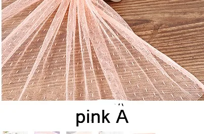 pink A Ширина 150 см маленькая звезда Мягкая ткань точка сетка ткань тюль юбка для DIY штора ручной работы одежда свадебное украшение P095 - Цвет: pink A