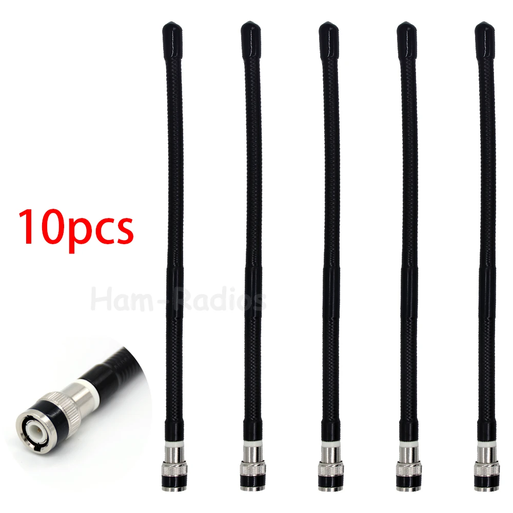 10x INITone 27 МГц BNC Штекерный разъем двухсторонняя радиоантенна для Kenwood TK100 TK300 ICOM IC V8