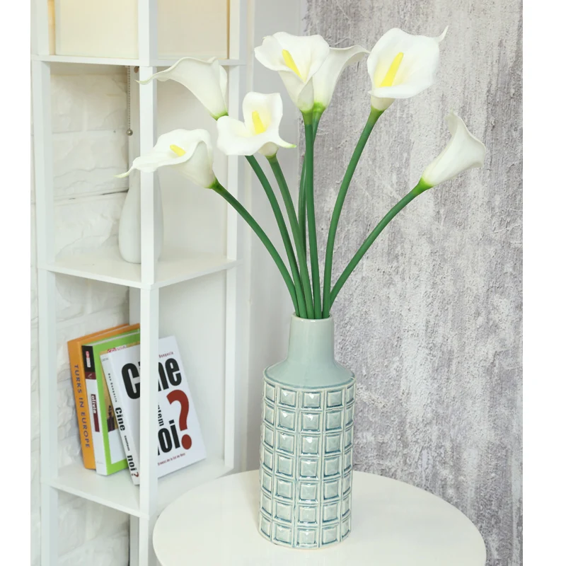 Настоящие цветы на ощупь длинные Стволовые искусственные шелковая Калла лилия