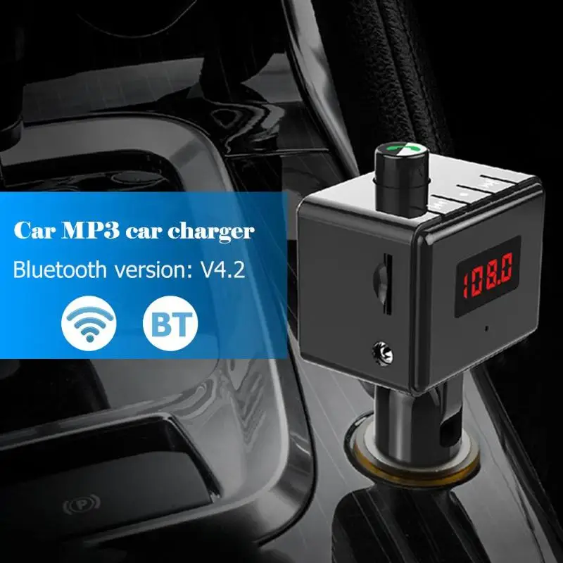 VODOOL B6S Bluetooth fm передатчик автомобильный комплект громкой связи стерео аудио
