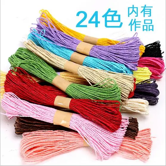 Красочная бумажная веревка для конфет тортов печенья 30 метров 2 мм|colored rope|decorative