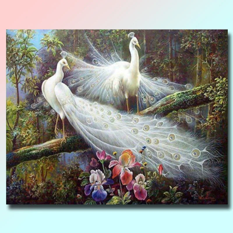 

Diamond painting peacock