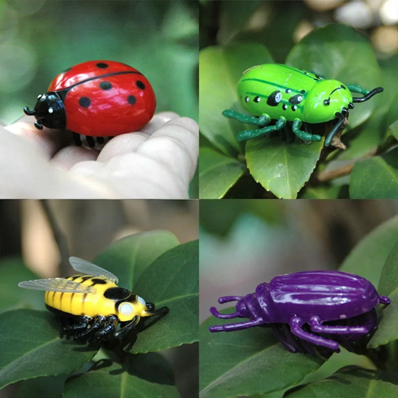 Battle Bugs в дизайнах аккумуляторов мини игрушки для кошек 4 Божья коровка жук божья
