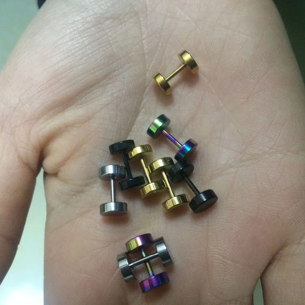 AOMU иллюзионные винты из нержавеющей стали с имитацией ловушки затычки для ушей