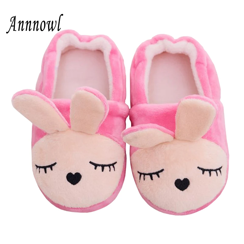 Детские тапочки зимняя теплая детская обувь для девочек малышей мультяшный