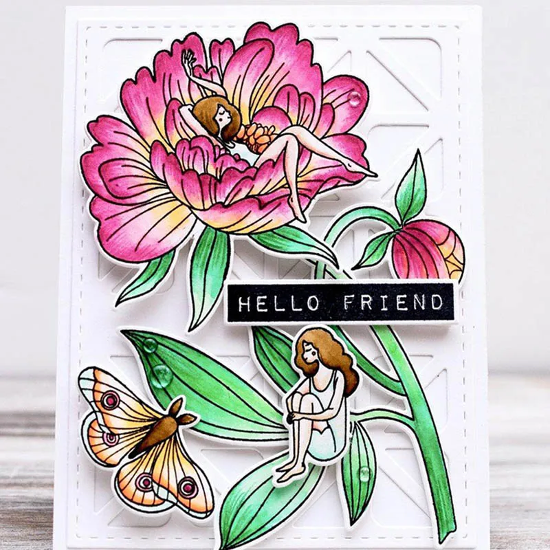 Штампы для резки металла с цветами и прозрачные штампы скрапбукинга