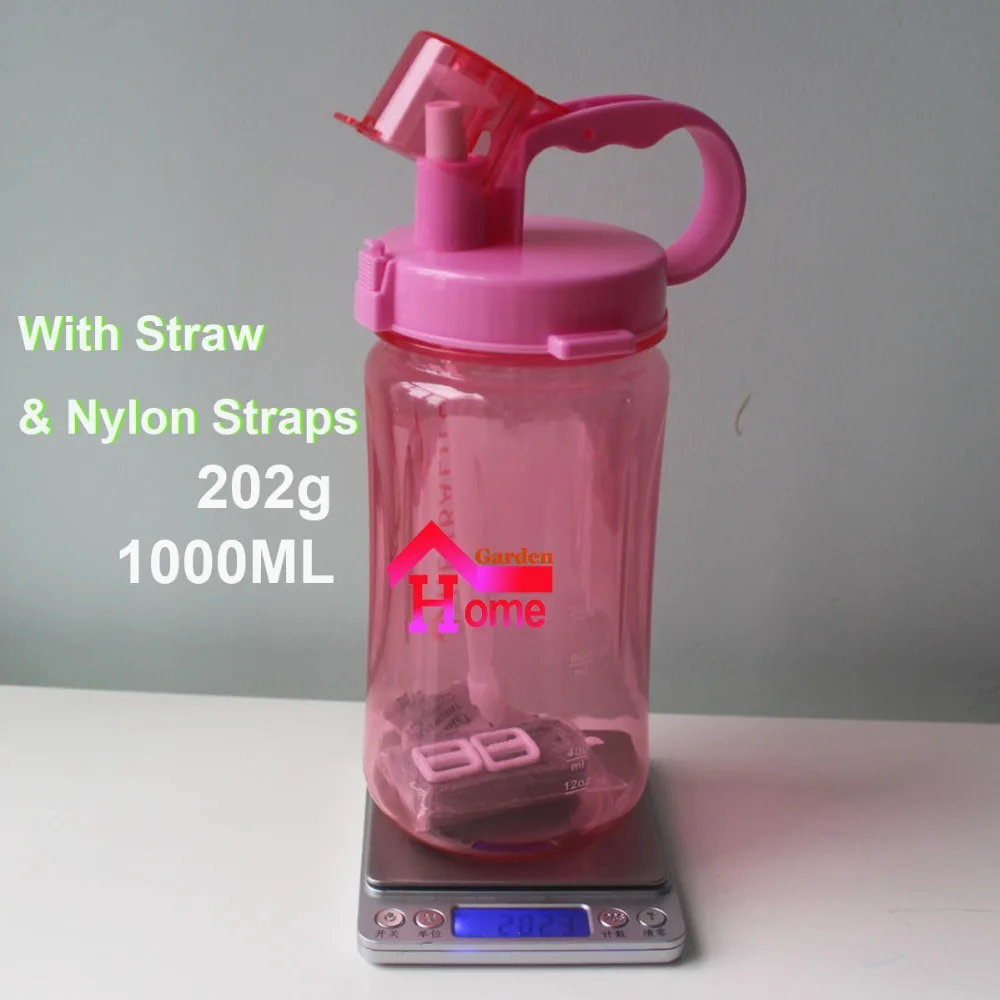 2000 мл 2л черная бутылка для воды Модная Портативная космическая питательная