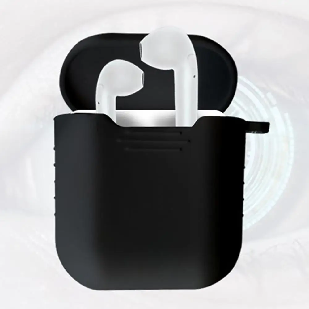 100 шт. наушники fundas для apple, беспроводные наушники airpods 2 Чехол air pods, силиконовый чехол, сумка для наушников, аксессуары