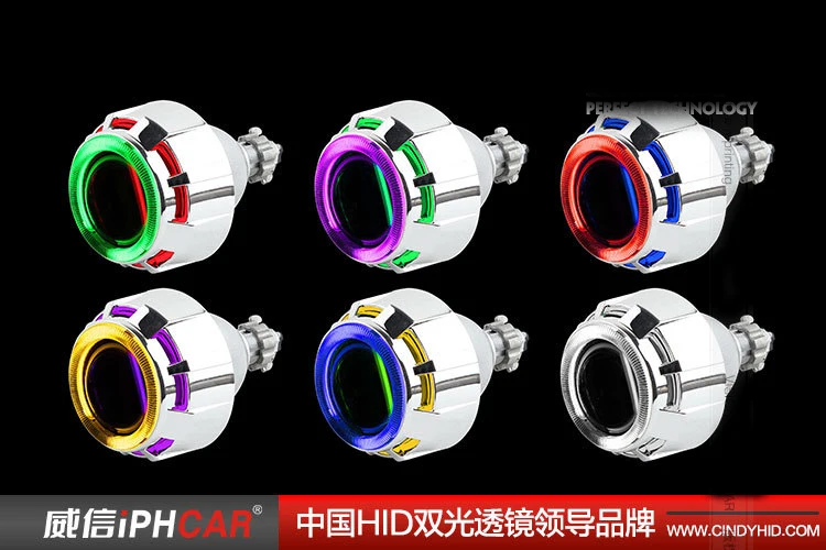 

2.5 Inch 35W Car Motorcycle Bi Xenon Hid Projector Lens Motorcycle Fog Angel Eyes Headlight Projector Lens With Ballast