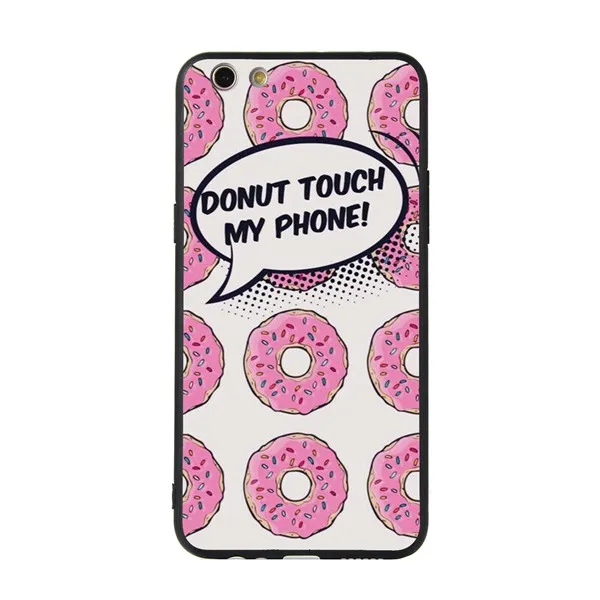 Painted Leaves Do not touch Phone case For iPhone X XR XS 7 8 Back Cover 6 6s Plus Mobile Protective Fundas |
