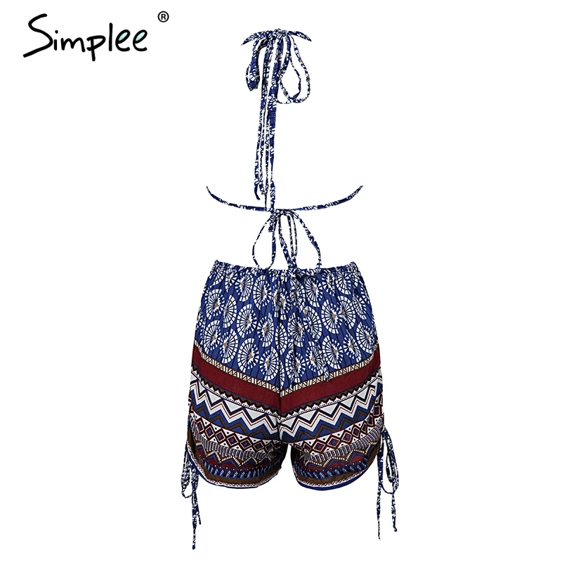 Simplee Сексуальный Ремень Цельный купальник с цветочным принтом открытой спиной на