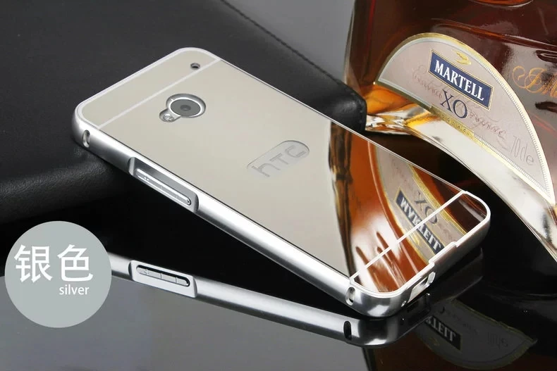 Телефон Чехол для HTC M7 Электрический Покрытие Алюминий Металлический Каркас