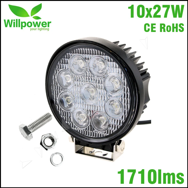 10 шт. 4-дюймовый Водонепроницаемый светодиодный рабочий светильник 12 в 24 27 Вт