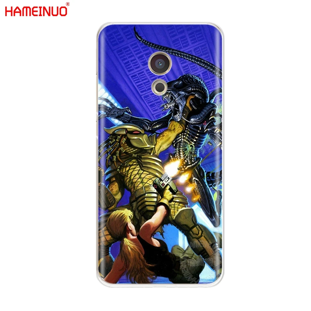 HAMEINUO Xenomorph иностранцев чехол Хищник чехол для телефона для Meizu M6 M5 M5S M2 M3 M3S MX4 MX5 MX6 PRO 6 5 U10 U20 note plus