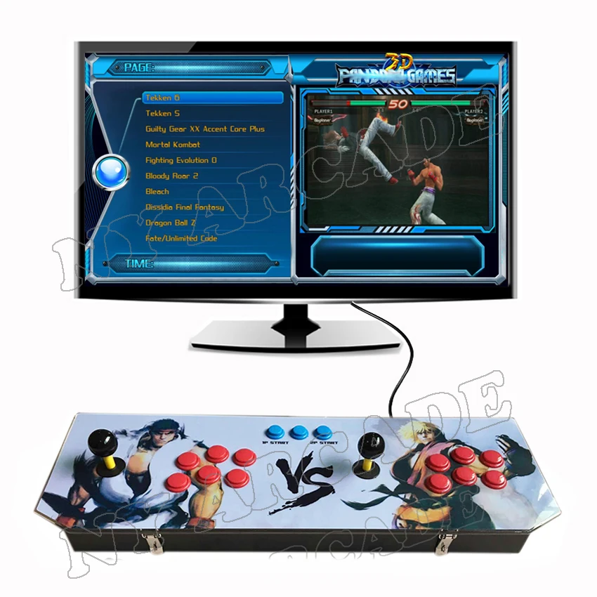 Ретро аркадная игровая консоль 3D pandora 2448 в 1 HDMI/VGA выход jamma кабинет уличные бойцы