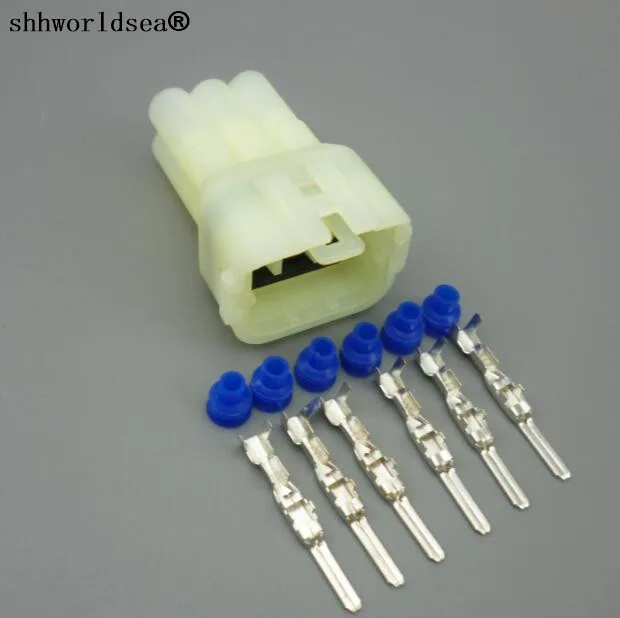 

Shhworldsea 50Set 6 Pin male Auto sensor plug,Car waterproof electrical Wire connector automotive Socket with terminal for CAR
