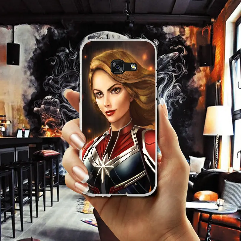 Марвел Капитан Movie 2019 для Samsung Galaxy A3 A5 A7 J1 J2 J3 J4 J5 J6 J7 2016 2017 2018 сумки мягкие