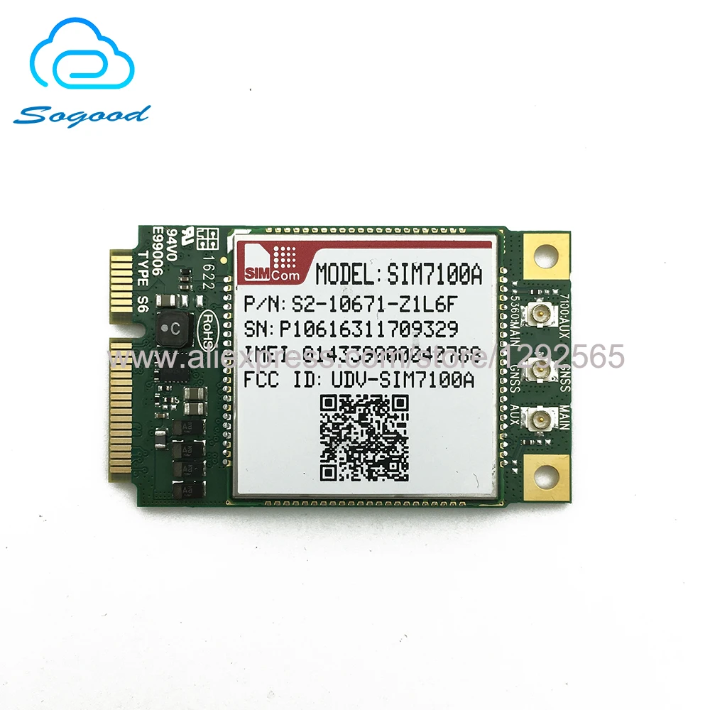 100% Новинка &amp Оригинал не подделка 2 шт. мини pcie SIMCOM SIM7100A sim7100 LTE Cat3 модуль LTE-FDD
