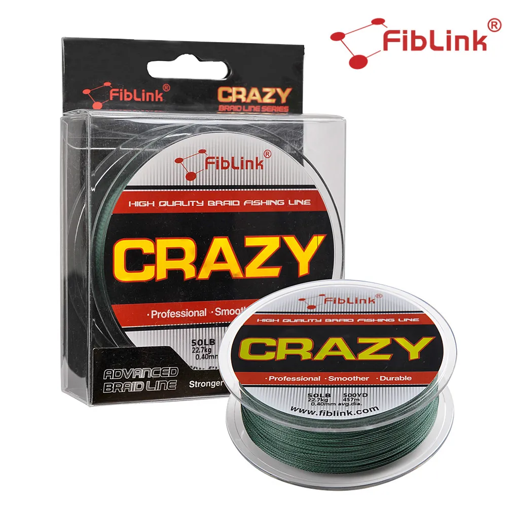Рыболовные лески Fiblink 5 цветов 457 м 500 ярдов 4 нити PE 10 80 фунтов 0 1 мм|fishing line|braided fishing