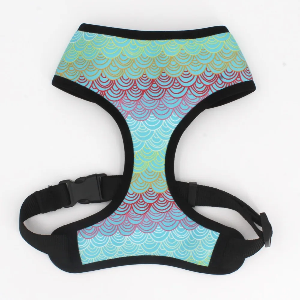 Шлейка для собак русалок с неопреновой дышащей сеткой которая позволяет