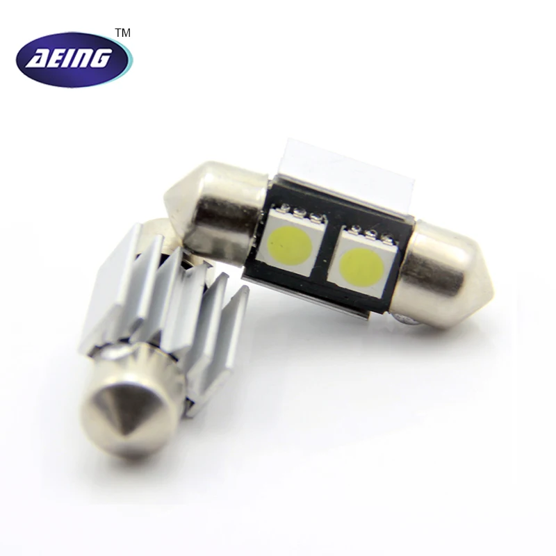 2 шт. автомобисветодиодный светодиодные лампы для внутреннего освещения 6418 C5W