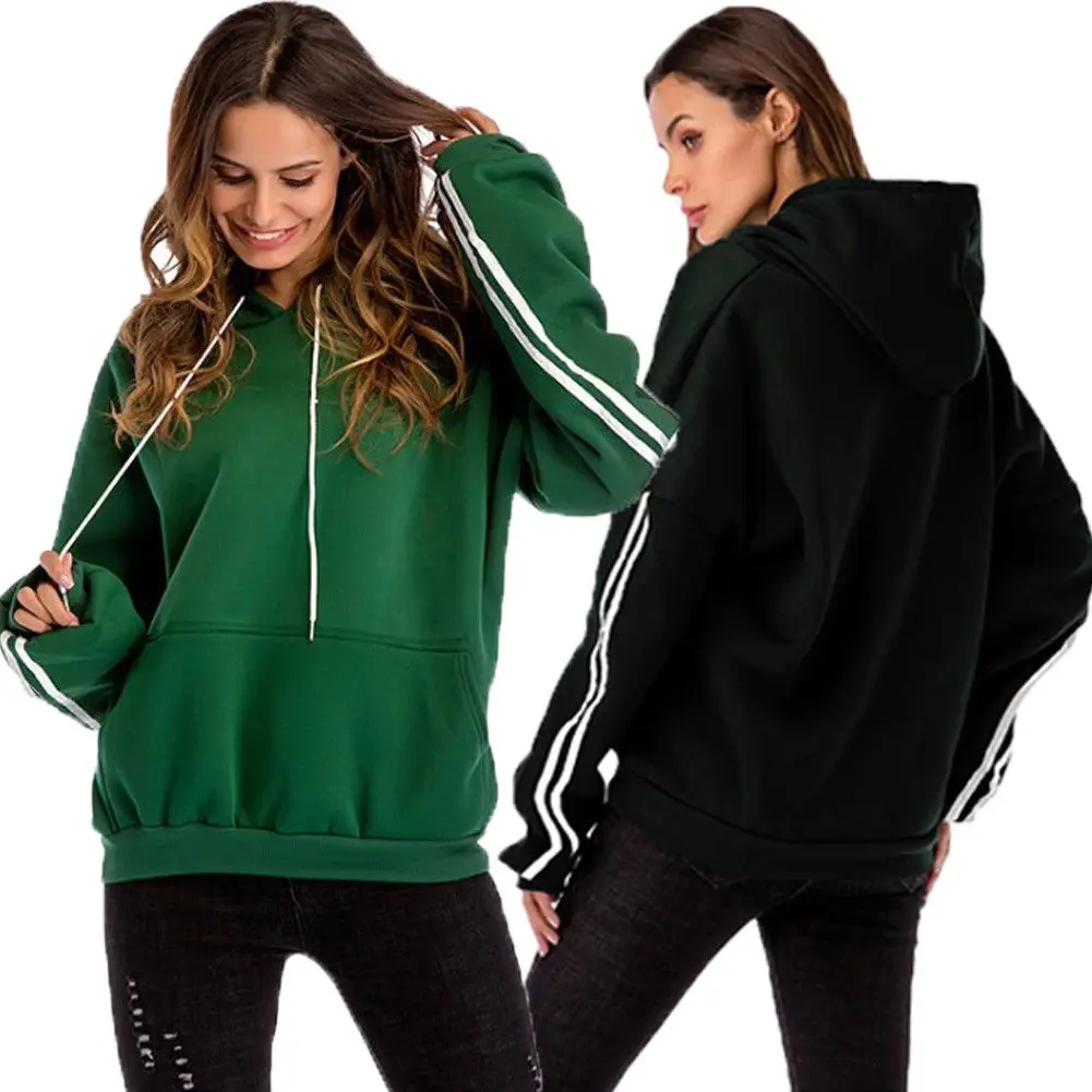 Женская теплая толстовка с капюшоном свитер джемпер топ Прямая поставка 2019 |