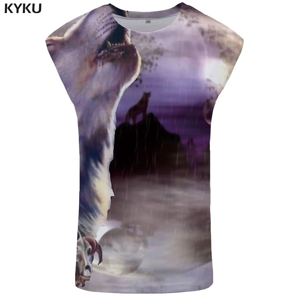Tank Top 18 KYKU бренд череп на бак Топ для мужчин дьявол майка хип хоп Singlet аниме Ftness одежда для мужчин s Бодибилдинг Стрингер - Цвет: Tank Top 18