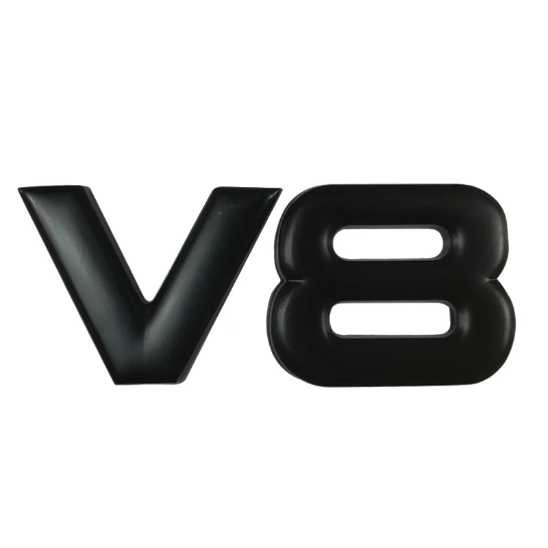 Автомобильная наклейка V6 V8 металлическая 3D декоративная для автомобильного