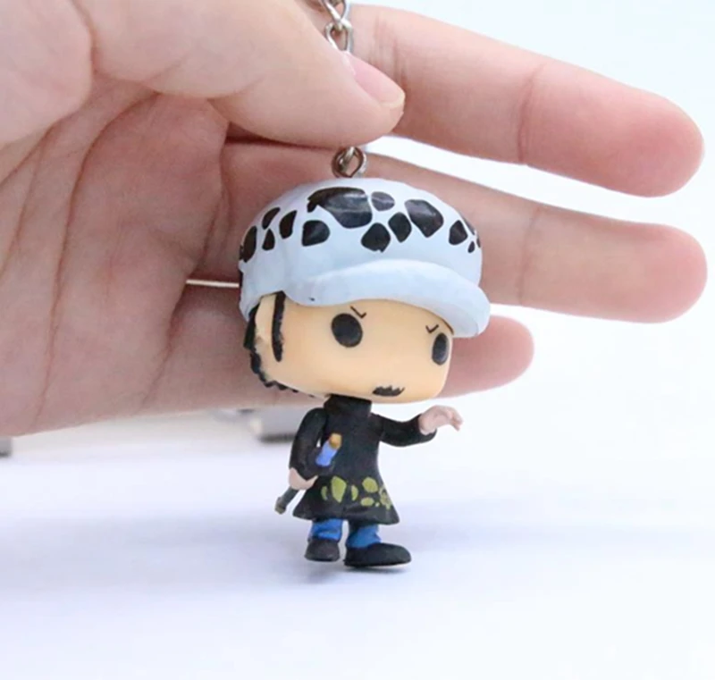 Аниме one piece Trafalgar Law Monkey D Luffy милый брелок для ключей Kwaii виниловые фигурки Коллекция Модель игрушки