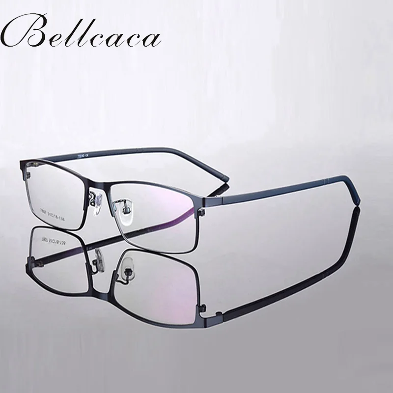 7807 Blue Bellcaca, оправа для очков, мужские компьютерные оптические очки по рецепту, очки для мужчин, прозрачные линзы, Oculos BC797 - Цвет оправы: 7807 Blue