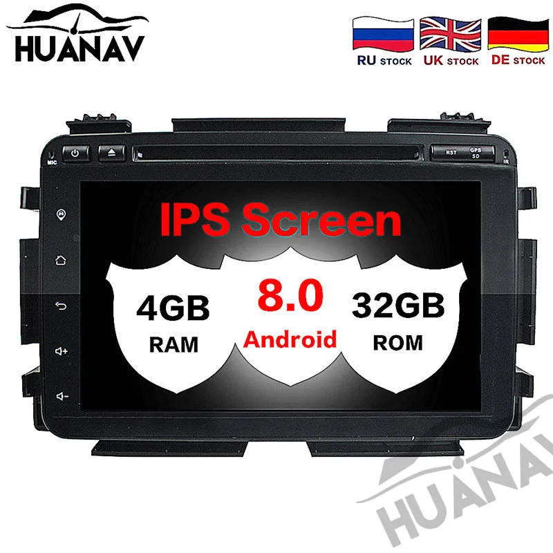 Мультимедийный проигрыватель HUANVA Android 8 0 DVD-плеер с GPS-навигацией для Honda HRV VEZEL 2015