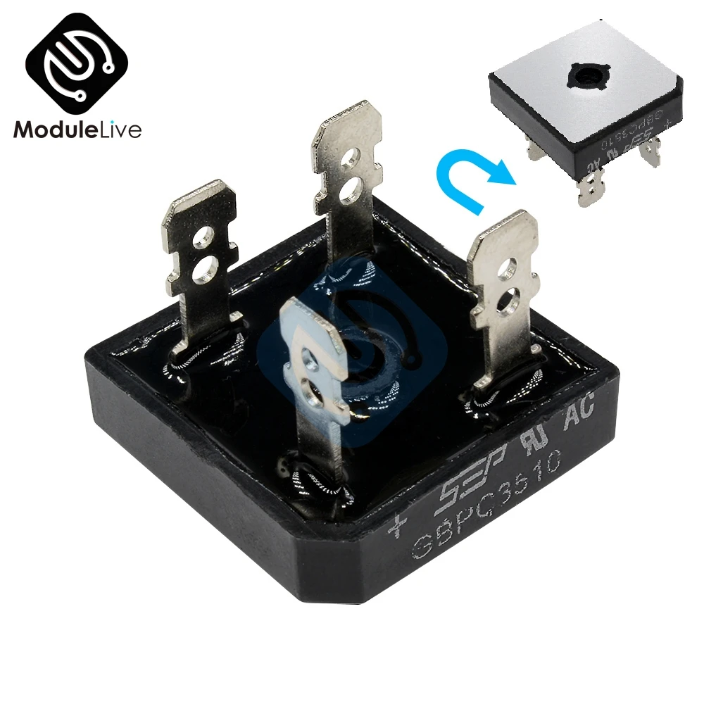 KBPC3510 выпрямитель квадратный мост силиконовый мостик 35A 1000V Diy|Трансформаторы| |