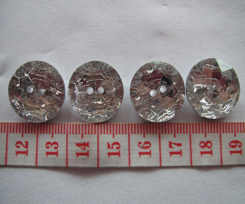 Бесплатная доставка 18 мм Стразы акриловая кнопка белый цвет кристалл банный