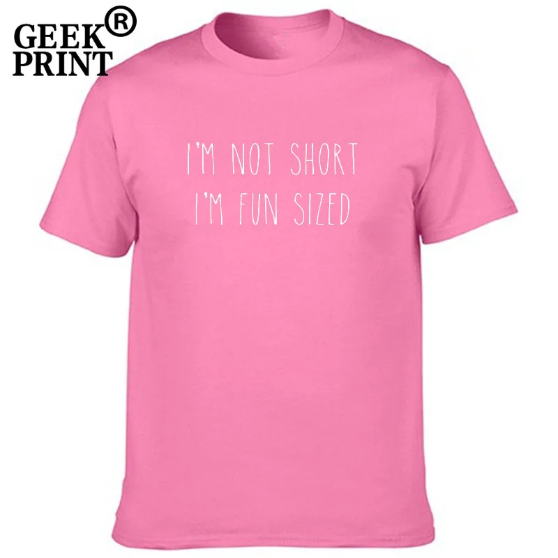 Женские топы я не короткий Забавный Размер смешные футболки леди подарок