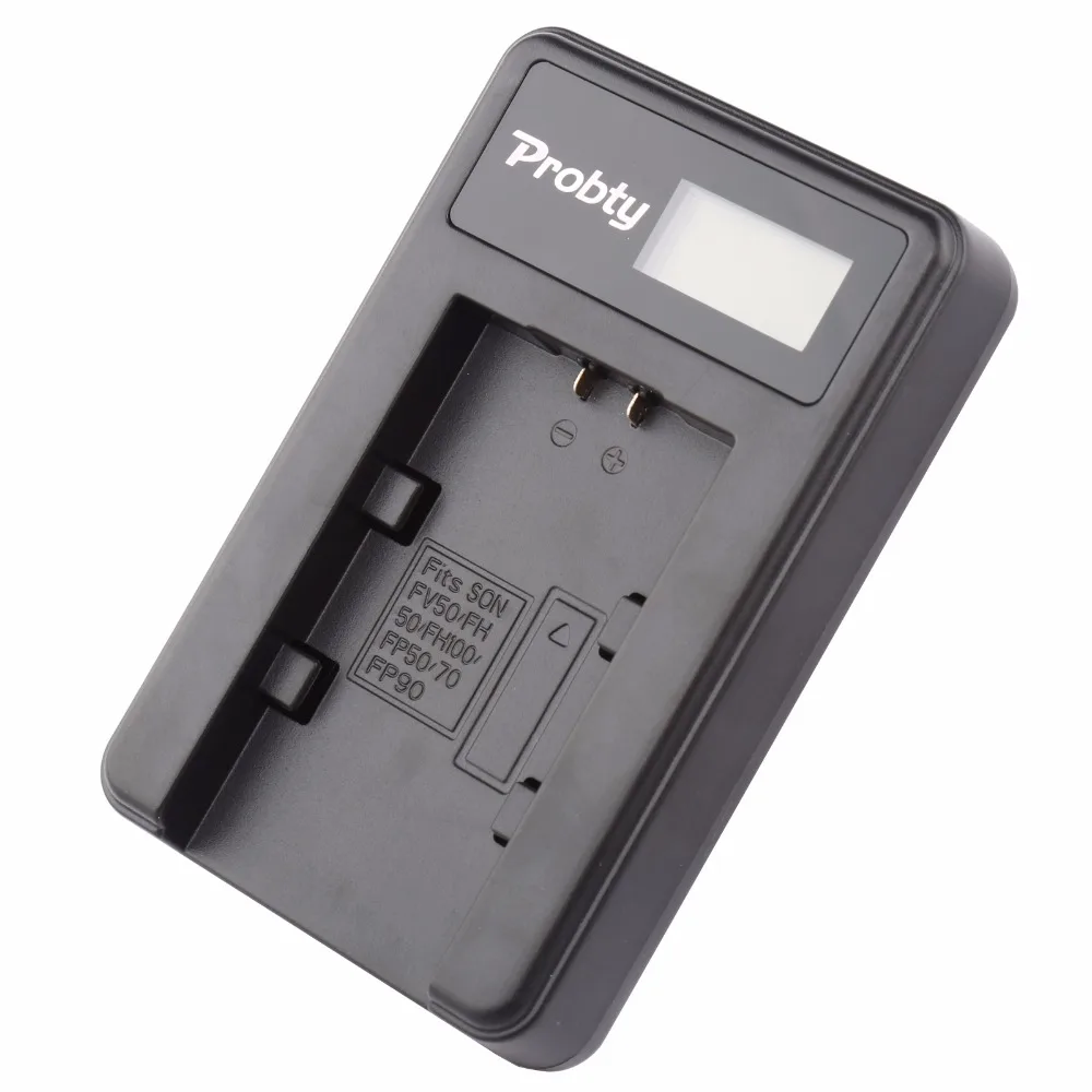 Зарядное устройство Probty с ЖК экраном и USB портом зарядное для Sony sx68 SR88 SX15 SX21 SX44 SX45