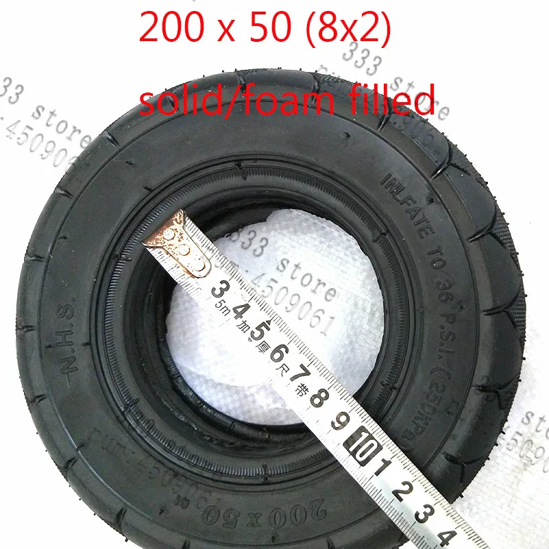 200x50 (8x2) сплошная/поролоновая надувная шина Высококачественная для электрической
