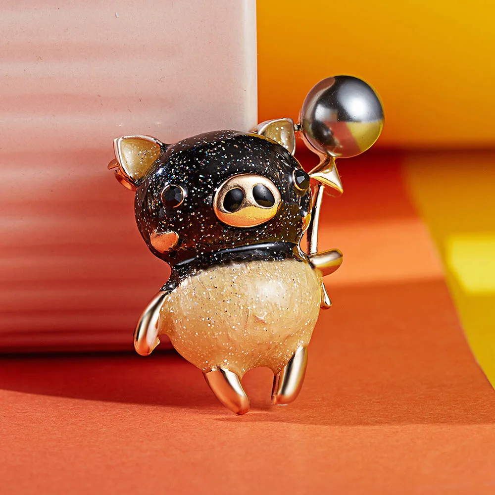 Модная женская одежда и юбки Baitao из эмалированного сплава с копилкой брошью |