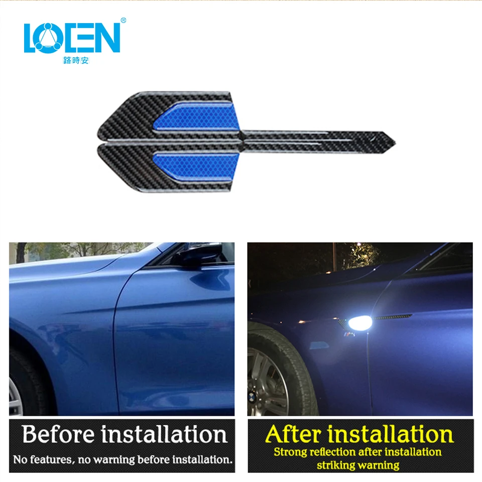 2 шт./компл. предупреждающая Клейкая Лента Светоотражающая наклейка на дверь