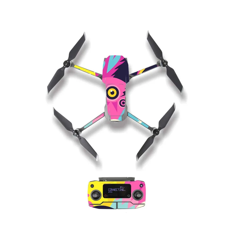 Мультфильм Стиль кожи Стикеры для DJI Mavic Pro/Air 2/Pro & Zoom сумка корпуса дрона пульт