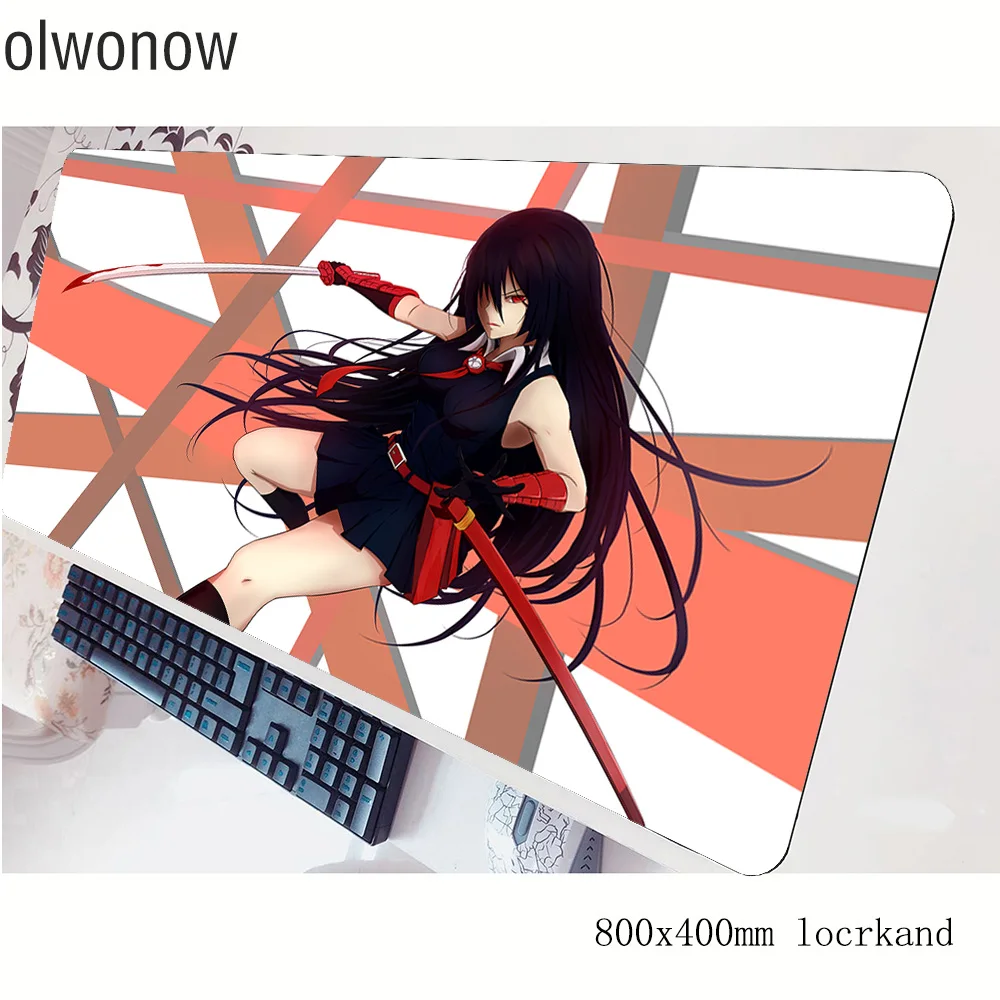 Коврик для мыши akame ga kill геймер 80x40 см игровой коврик ноутбук notbook Настольный