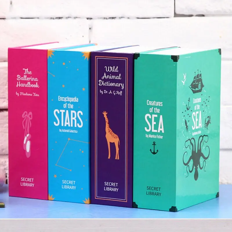 Скрытая безопасная коробка Strongbox стальная книга с имитацией домашняя офисная для