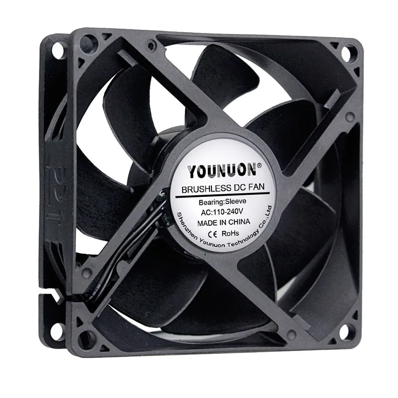 Муфта YOUNUON 92 мм 9225 EC бесщеточный вентилятор AC 110 в 115 120 220 240 В осевой x 25