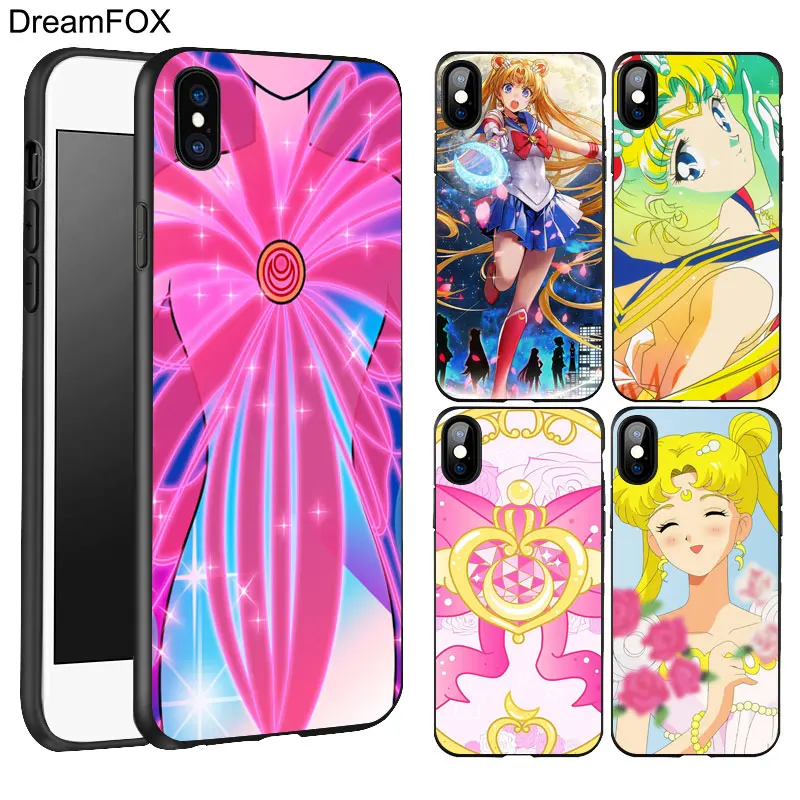 DREAMFOX K184 Moon Pattern Black Soft TPU Silicone Case Cover For Apple iPhone 11 Pro XR XS Max X 8 7 6 6S Plus 5 5S 5G SE |