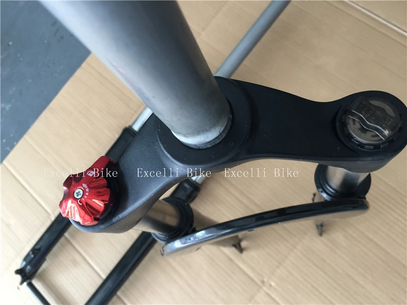 Велосипедная вилка с фиксирующей подвеской из алюминиевого сплава для 4 0