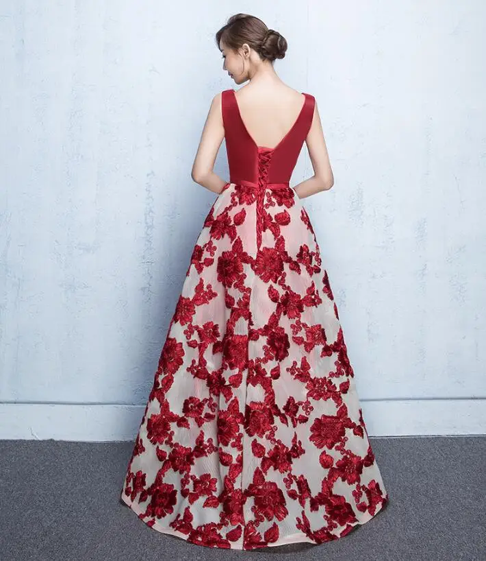 Loverxu Аппликации Кружева Ленты Атласные Чистый Полный платье 2017|lace applique dress|dresses